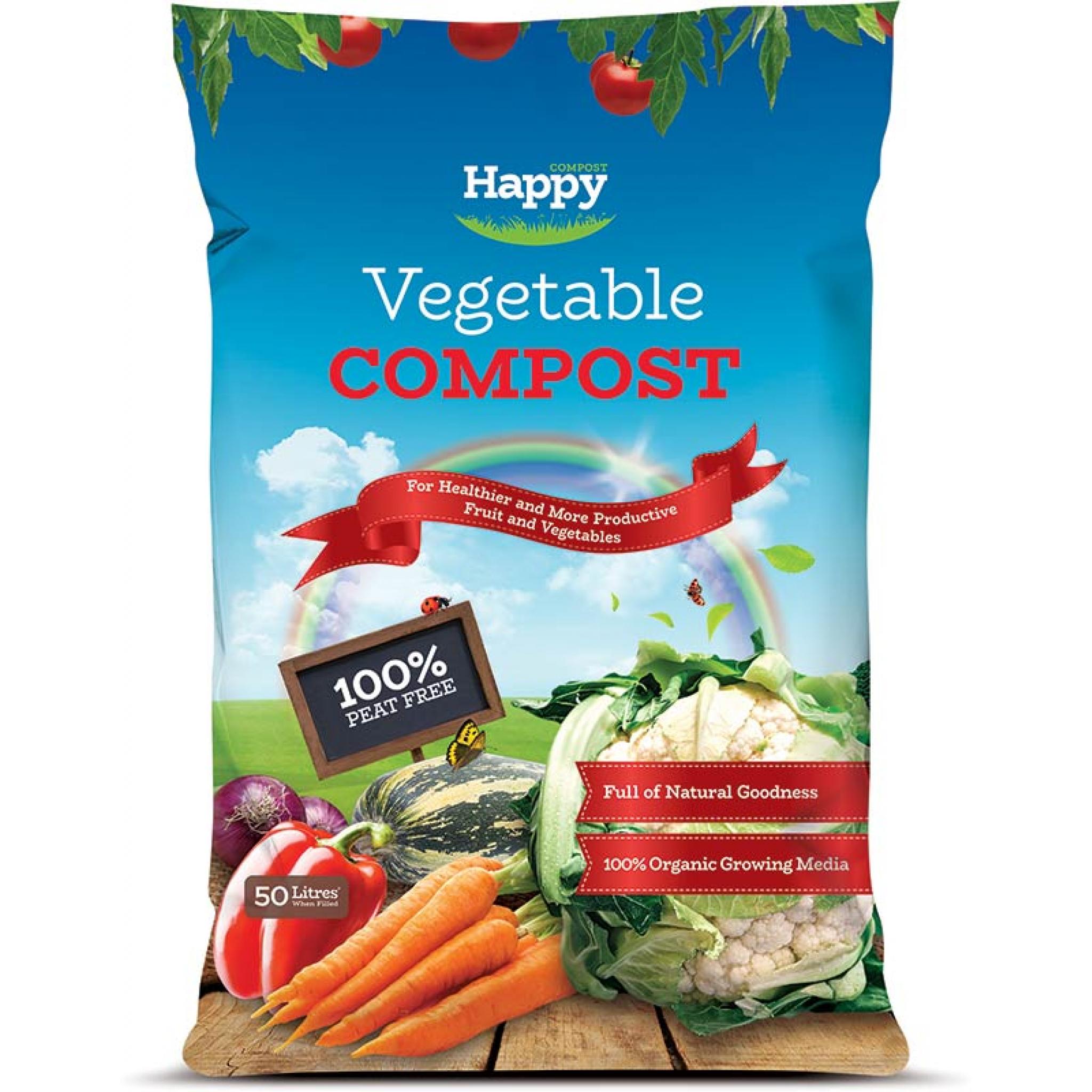 Happy Compost Vegetable Peat Free 50litre