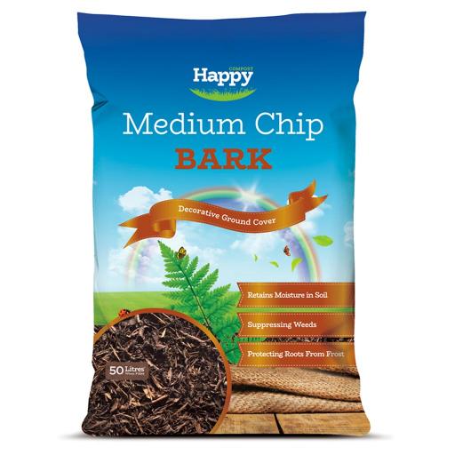 Happy Medium Chip Bark 3 for £15 50litre