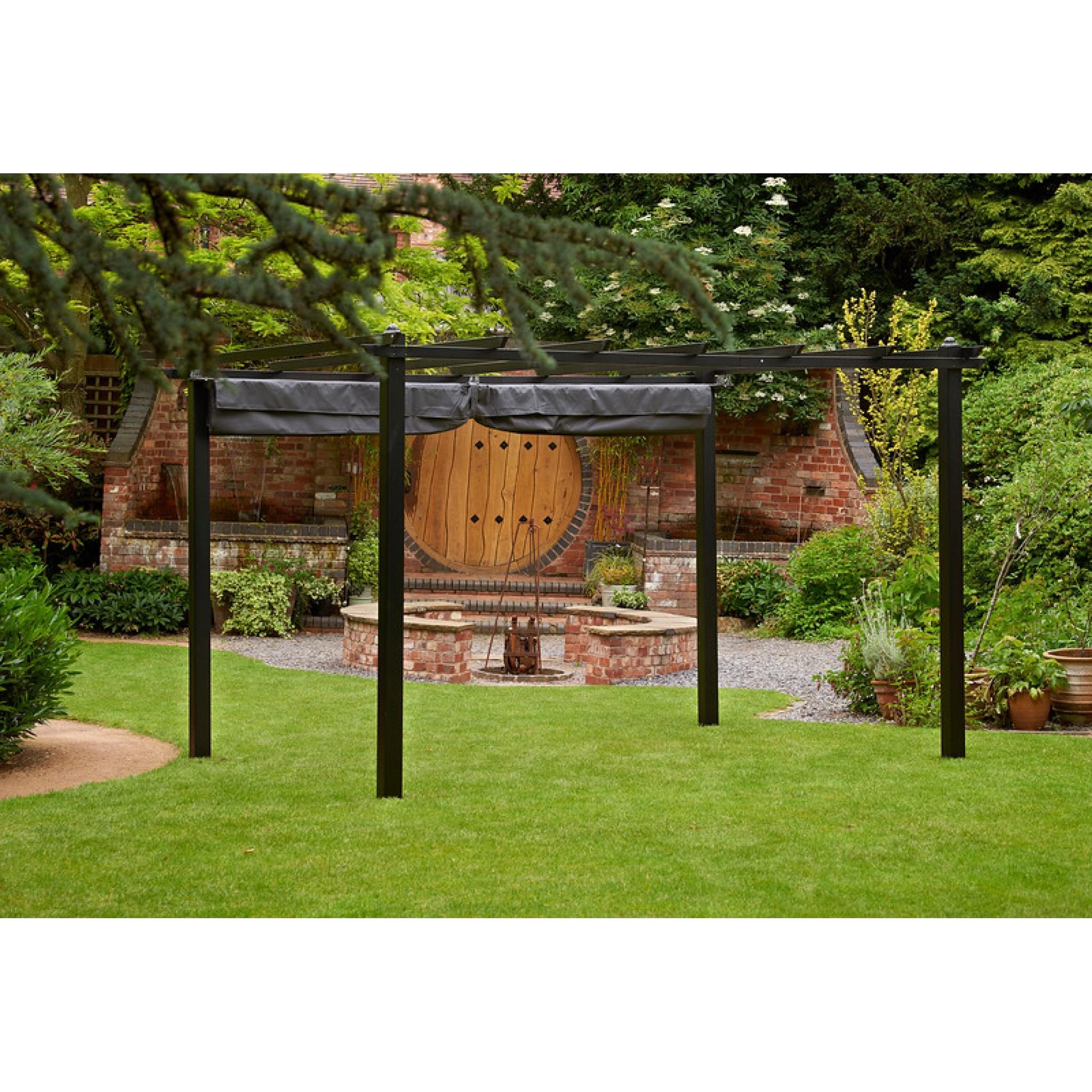 Seville Pergola Grey 3m X 3m seville-pergola-grey-3m-x-3m