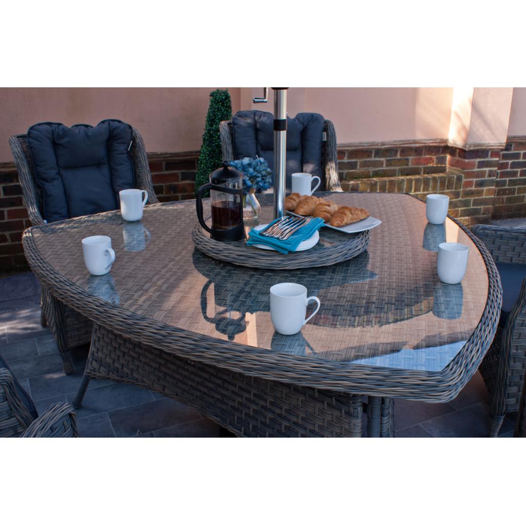 corfu 6 piece dining set