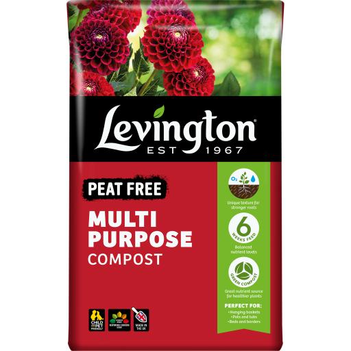 Levington Multipurpose  Peat Free Compost 40litre 2 for £9