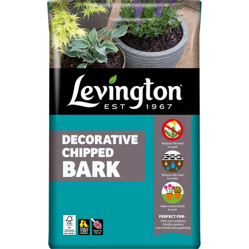 Levington Decorative Mini Chipped Bark 40Litre 3 for £15