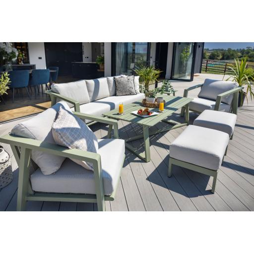 Alora 3 Seat Lounge Set - Sage