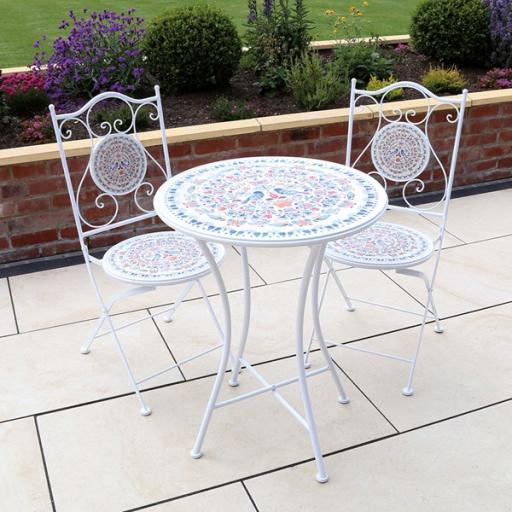 Paraiso 2 Seat Mosaic Bistro Set