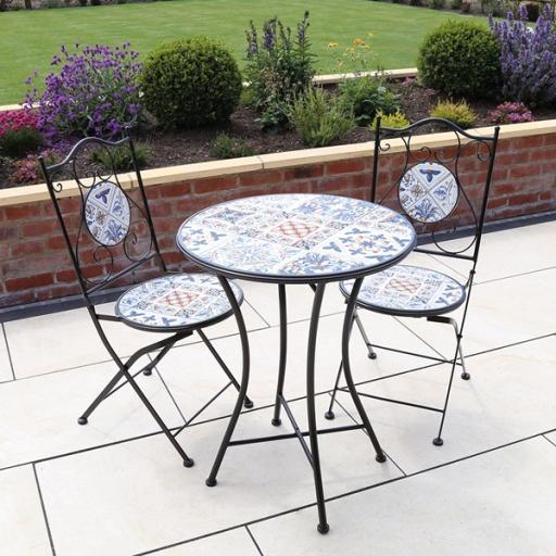 Lazarro Mosaic Bistro Set