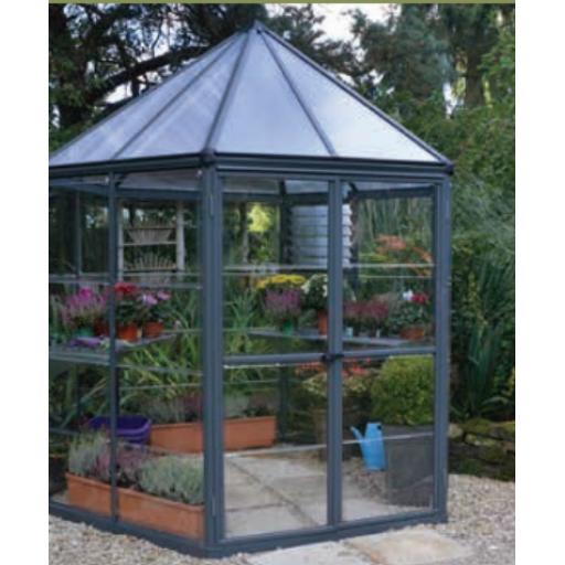 Oasis Polycarbonate Hexagonal Greenhouse